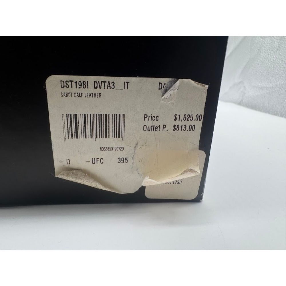 Versace Sabot Leather Western Mule Medusa Gold Toe Black EU 39.5 US 9 NIB - Picture 7 of 14